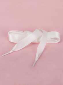 1對極簡白色時尚配件適用於運動鞋 - 米色 - 查看 3