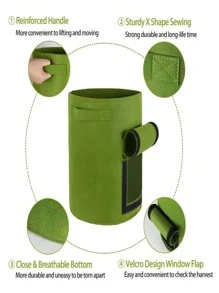 1 件装植物种植袋家庭花园土豆花盆温室蔬菜种植袋保湿花园垂直花园袋工具