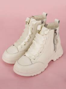 1對極簡白色時尚配件適用於運動鞋 - 米色 - 查看 4