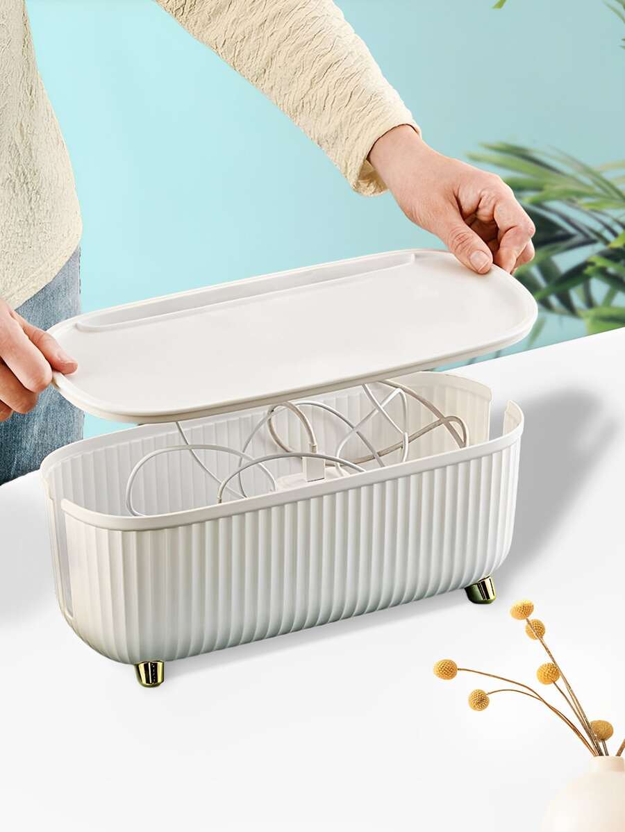 1入組多功能數據線收納盒 - 白色 - 查看 1