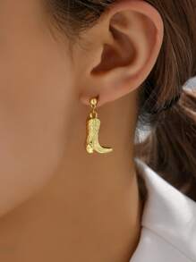 Boots thả bông tai - Vàng - Xem 1