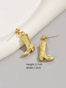 Boots thả bông tai - Vàng - Xem 3