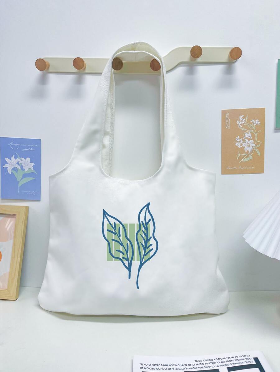 Leaf Graphic Shopper Bag