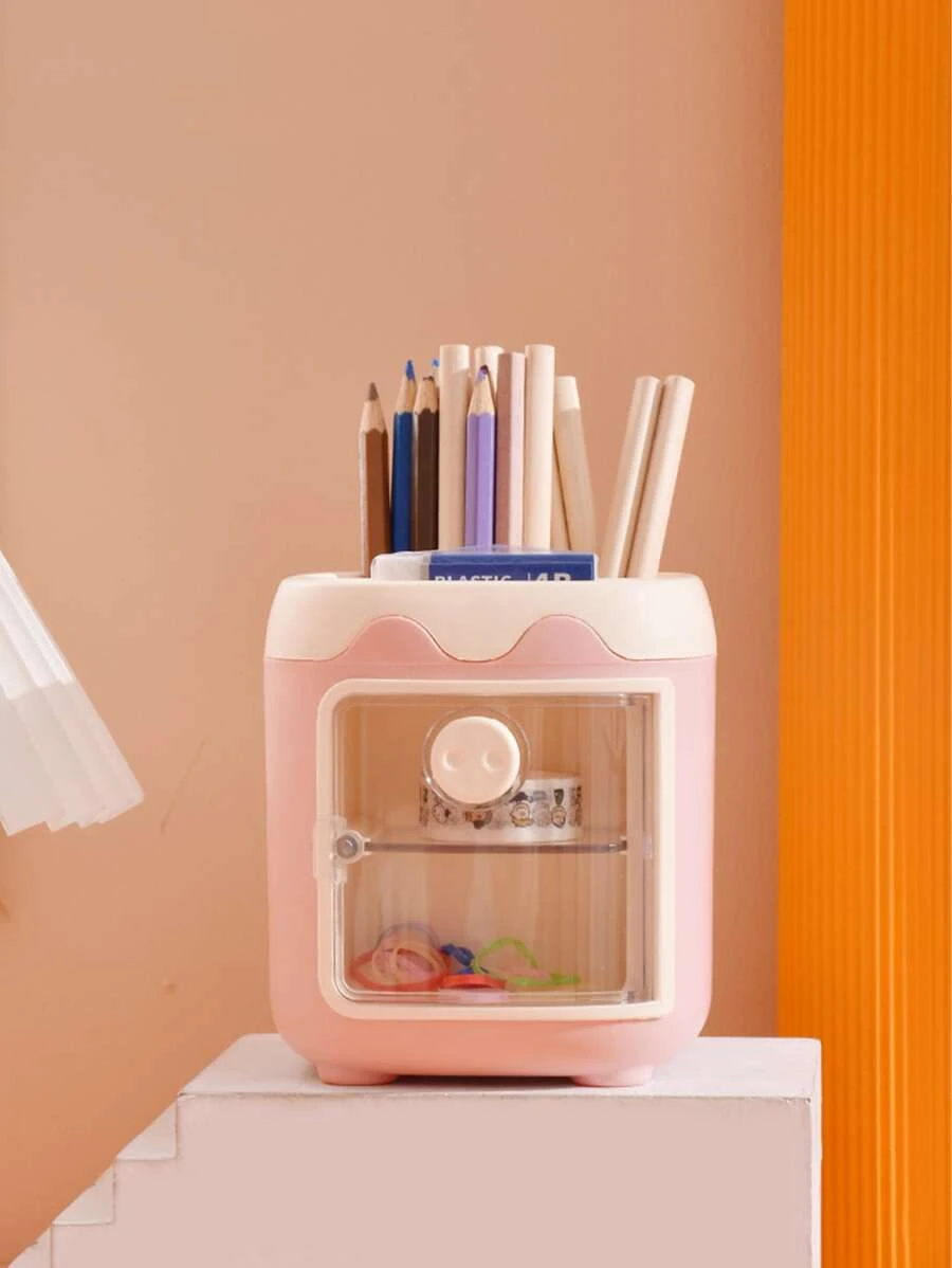 1入組多功能筆筒 - 粉色 - 查看 1