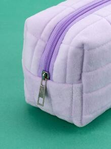 1pc Portable Pencil Bag - Purple - View 5