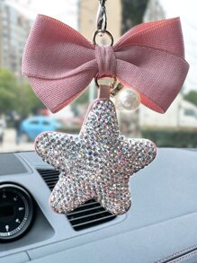 1 chiếc Nơ và Rhinestone Ngôi Sao Trang Trí Xe Charm - Nhiều màu - Xem 4