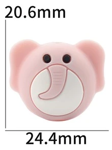 50 piezas Accesorio de joya DIY al azar elefante de dibujos animados - Multicolor - Ver 3
