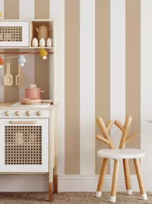 SUPSTICKER 1roll 47.2*15.8inch PVC Wall Paper, Striped Pattern Waterproof Wall Decal For Home Decor,Renovation Stickers Peel Wall Panels,Wall Paper, Wallpapers,Spring Decoration Items Refesh Your Home,Rama Decoration Stickers Gifts Birthday Graduation