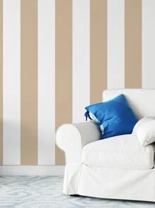 SUPSTICKER 1roll 47.2*15.8inch PVC Wall Paper, Striped Pattern Waterproof Wall Decal For Home Decor,Renovation Stickers Peel Wall Panels,Wall Paper, Wallpapers,Spring Decoration Items Refesh Your Home,Rama Decoration Stickers Gifts Birthday Graduation