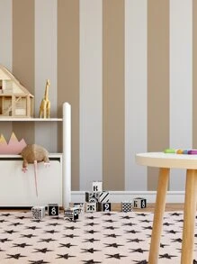 SUPSTICKER 1roll 47.2*15.8inch PVC Wall Paper, Striped Pattern Waterproof Wall Decal For Home Decor,Renovation Stickers Peel Wall Panels,Wall Paper, Wallpapers,Spring Decoration Items Refesh Your Home,Rama Decoration Stickers Gifts Birthday Graduation