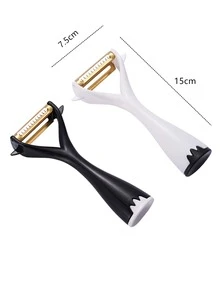 1 Dụng Cụ Gọt Vỏ Bằng Thép Không Gỉ, Dụng Cụ Gọt Rau Củ Cầm Tay Cho Nhà Bếp - trắng - Xem 2