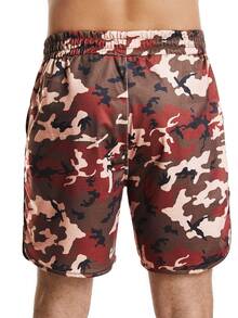 Men Camo Print Drawstring Waist Sports Shorts - Multicolor - View 2