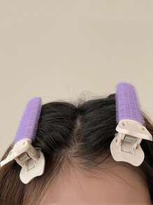2pcs Hair Roller Clip - Purple - View 2
