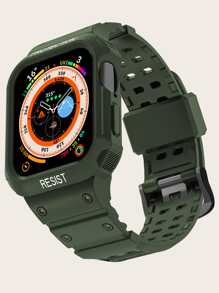 二合一錶帶和保護殼適用於Apple Watch - 墨綠色 - 查看 1
