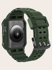二合一錶帶和保護殼適用於Apple Watch - 墨綠色 - 查看 2