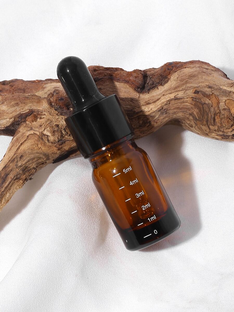 1入組滴瓶5ML棕色玻璃眼睛滴瓶適用於精油有刻度 - 棕色 - 查看 1