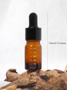 1入組滴瓶5ML棕色玻璃眼睛滴瓶適用於精油有刻度 - 棕色 - 查看 5