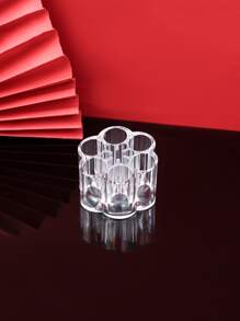 1pc Clear Pen Holder - Clear - View 2