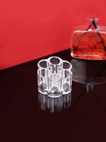 1pc Clear Pen Holder - Clear - View 3