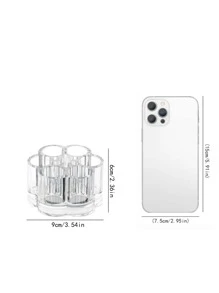 1pc Clear Pen Holder - Clear - View 4