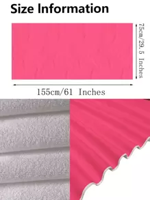 1 chiếc Khăn Đi Biển Màu Hồng, Khăn Đi Biển Du Lịch Bằng Sợi Nhỏ Cho Bãi Biển - Màu Hồng Tươi - Xem 2