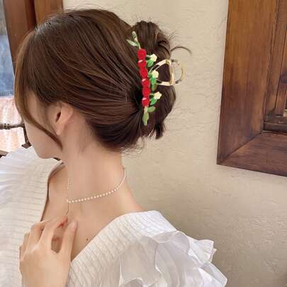 Strawberry Decor Hair Claw