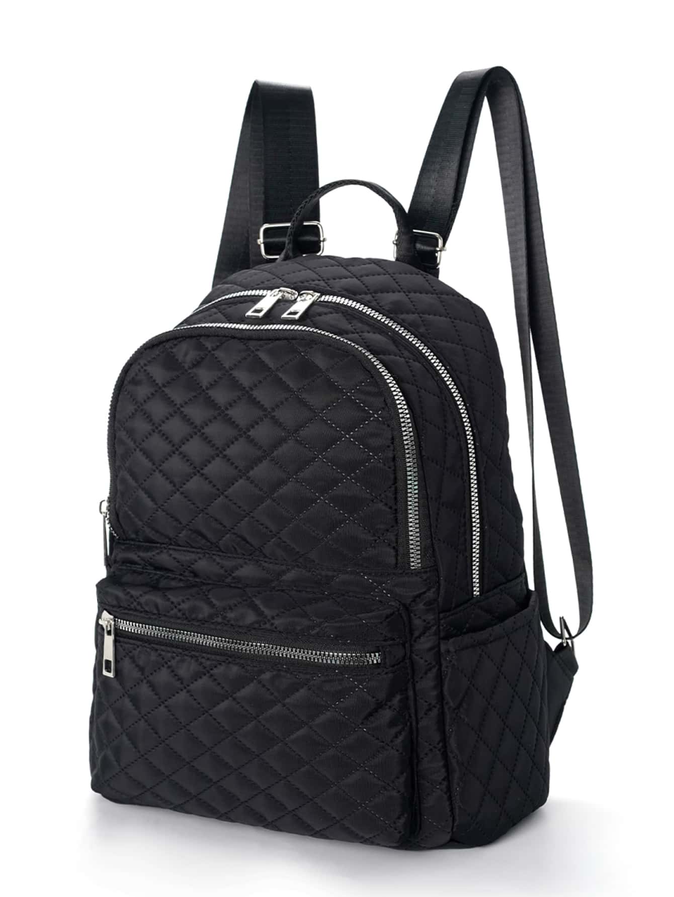 衍縫經典背包 - 黑色 - 查看 1