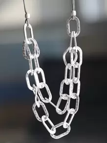 vòng cổ kết cấu hợp kim kẽm cổ điển cho phụ nữ để trang trí hàng ngày - Nhiều màu - Xem 1