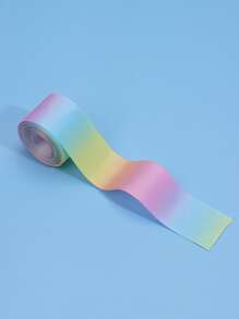 1卷1.5英寸滌綸禮品包裝絲帶用於生日派對漸變長絲絲帶 - 彩色 - 查看 1