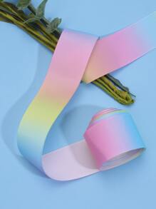 1卷1.5英寸滌綸禮品包裝絲帶用於生日派對漸變長絲絲帶 - 彩色 - 查看 5