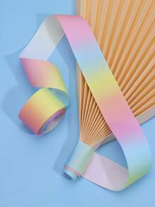 1卷1.5英寸滌綸禮品包裝絲帶用於生日派對漸變長絲絲帶 - 彩色 - 查看 6