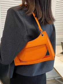 Y2K, Steampunk,Funky,Gothic Style,Spooky Style,Cute,Kawaii,,Vacation Lightweight,Business Casual Letter Graphic Chain Decor Bag For Teen Girls Women College Students,Rookies & White-Collar WorkersFor Office,College,Work ,Business,Commute,Outdoors, Travel, Outings For Teen Girls Women College Students,Rookies & White-Collar WorkersFor Outdoors,Shopping, Holiday, Beach,Vacation,Outdoors, Travel, Outings, Perfect For Music Festival