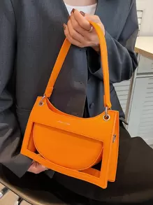 Y2K, Steampunk,Funky,Gothic Style,Spooky Style,Cute,Kawaii,,Vacation Lightweight,Business Casual Letter Graphic Chain Decor Bag For Teen Girls Women College Students,Rookies & White-Collar WorkersFor Office,College,Work ,Business,Commute,Outdoors, Travel, Outings For Teen Girls Women College Students,Rookies & White-Collar WorkersFor Outdoors,Shopping, Holiday, Beach,Vacation,Outdoors, Travel, Outings, Perfect For Music Festival