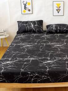 1 tấm trang bị hoa văn bằng đá cẩm thạch, tấm vải hiện đại được trang bị dưới tấm cho gia đình - Nhiều màu - Xem 3