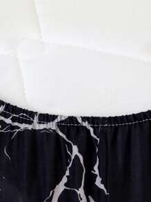 1 Hoa Văn Đá Cẩm Thạch Có Thể Giặt Được Được Trang Bị Tờ, Chất Liệu Vải Mềm Mại Được Trang Bị Dưới Tấm Cho Phòng Ngủ, Tất Cả Các Mùa - Nhiều màu - Xem 5