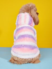1pc Plush Pet Coat