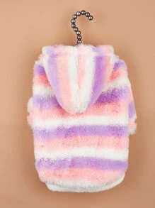 1pc Plush Pet Coat