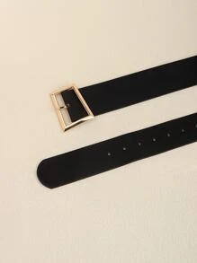 Thắt lưng khóa vuông - màu đen - Xem 4