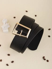 Thắt lưng khóa vuông - màu đen - Xem 6