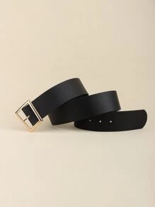 Thắt lưng khóa vuông - màu đen - Xem 7