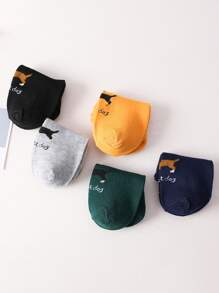 5pairs Men Cartoon Graphic Ankle Socks - Multicolor - View 3