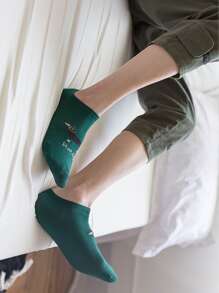 5pairs Men Cartoon Graphic Ankle Socks - Multicolor - View 9