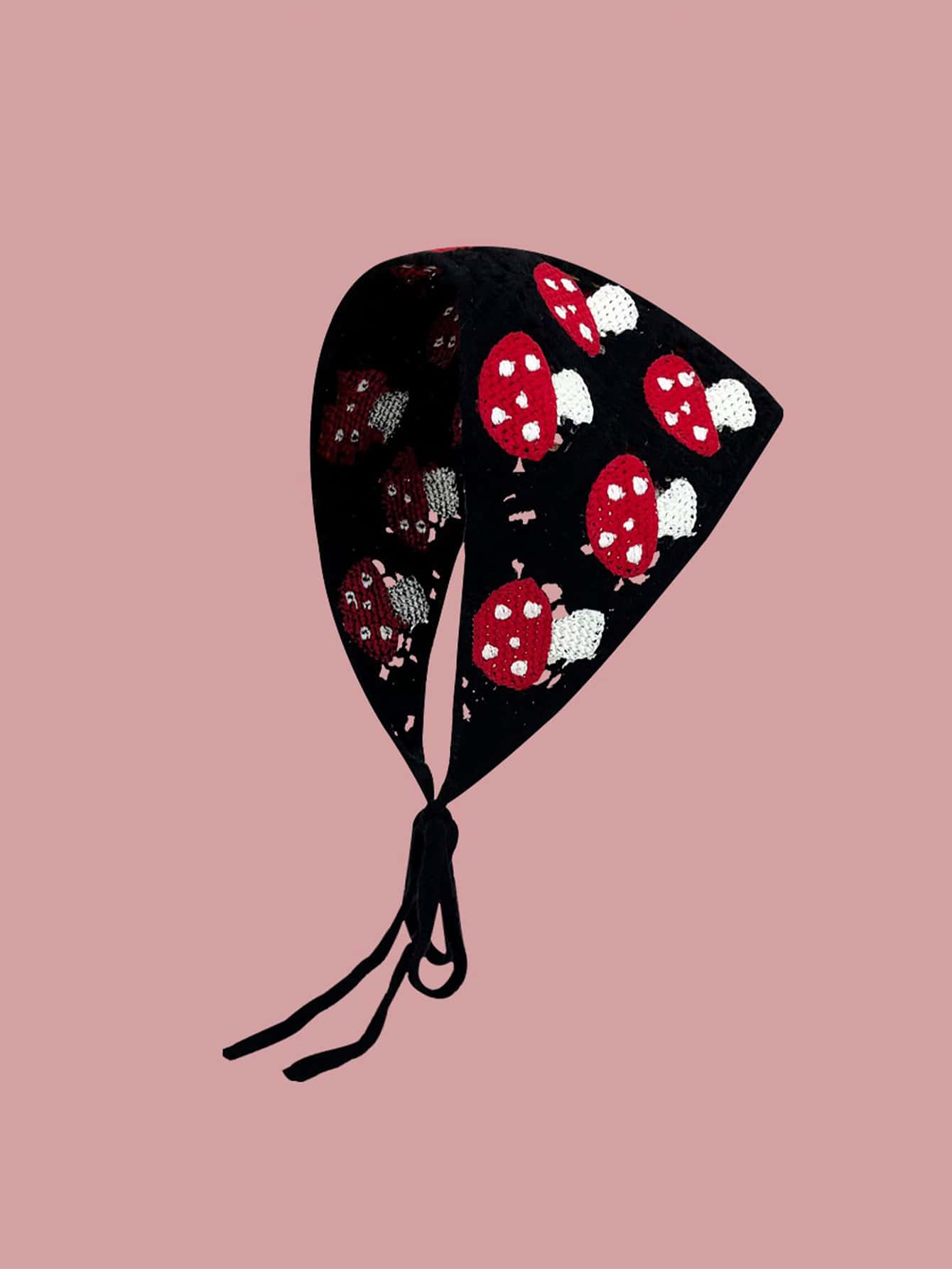 Mushroom Print Hat - Multicolor - View 1