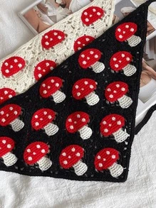 Mushroom Print Hat - Multicolor - View 3