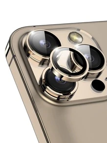 3 piezas de protector de lente compatible con iPhone 15/15Pro/15Plus/15Promax, regalo para cumpleaños, familia y amigos. Aleación metálica con vidrio templado de cobertura completa, protector de lente, accesorios para teléfono a prueba de agua, a prueba de golpes, resistente a caídas, a rayones y a huellas dactilares