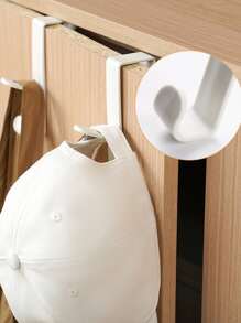 1入組免打孔PP門背掛鉤家用經典黑色掛鉤 - 黑色 - 查看 5