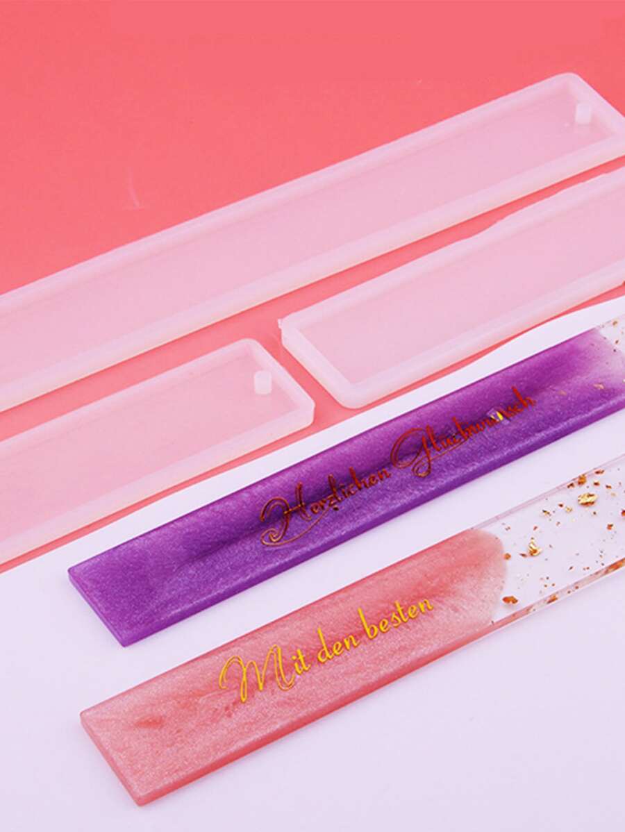 1pc 3 Inch Silicone Mold, Creative Rectangle DIY Silicone Mold For Craft
