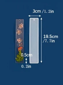 1pc 3 Inch Silicone Mold, Creative Rectangle DIY Silicone Mold For Craft
