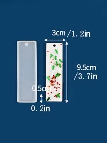 1pc 3 Inch Silicone Mold, Creative Rectangle DIY Silicone Mold For Craft
