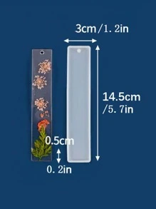 1pc 3 Inch Silicone Mold, Creative Rectangle DIY Silicone Mold For Craft